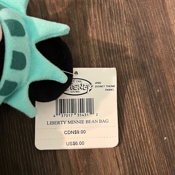 Disney‎ Store Plush  Bean Bag 8" Liberty Minnie Mouse With Tags - Picture 3 of 5